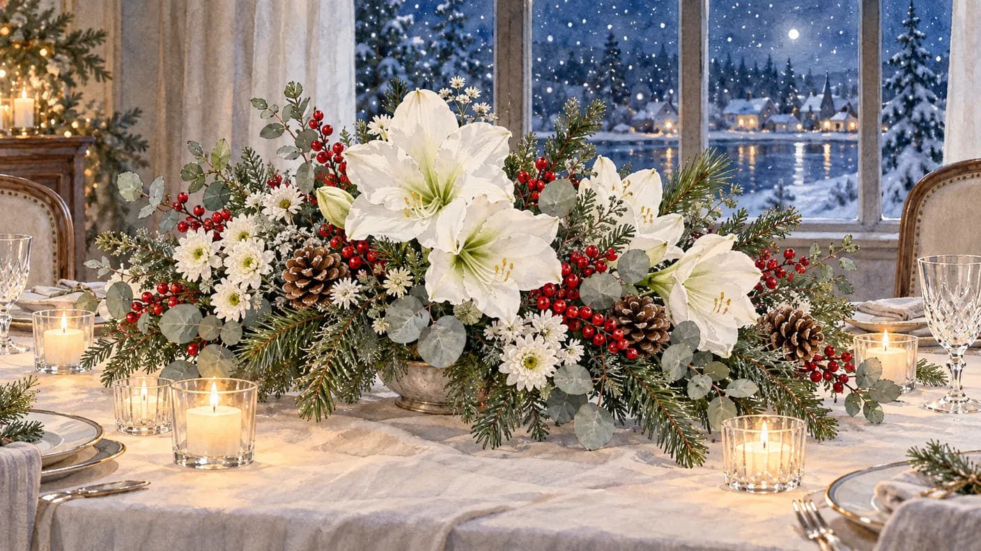 New Year flowers: what to give and what lasts the holidays