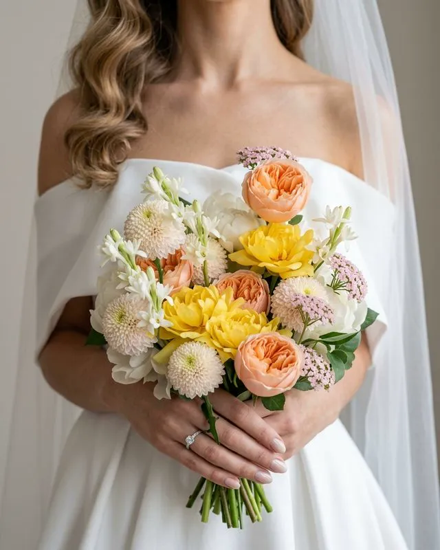 A bouquet designed and rendered in Bouquet Builder
