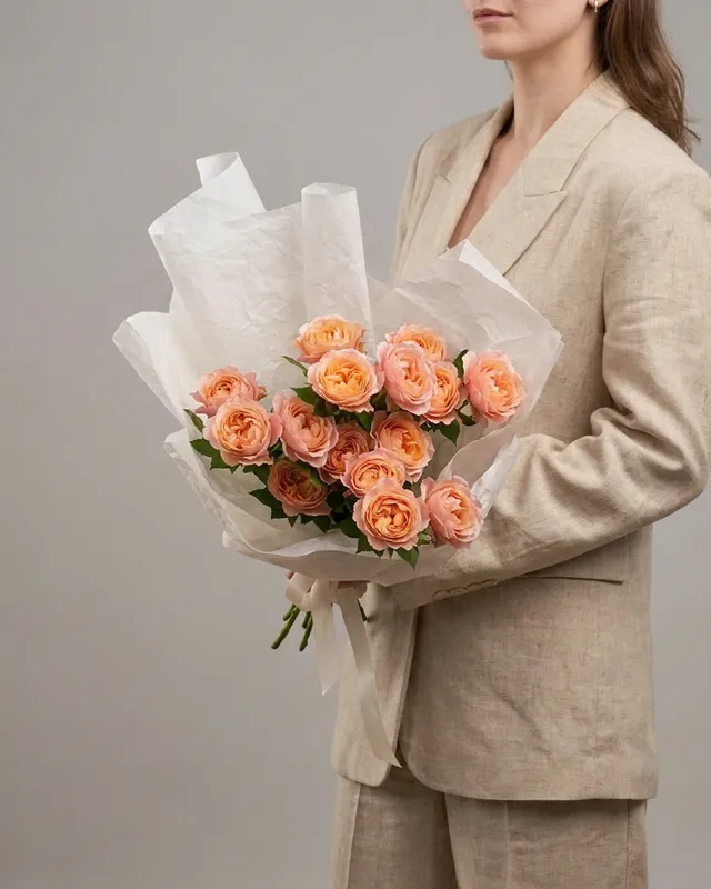 A bouquet designed and rendered in Bouquet Builder